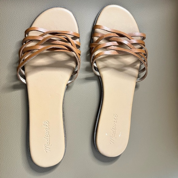NWOT Madewell Conac Brown Strappy Leather Sandals Sz 9 - Picture 2 of 6